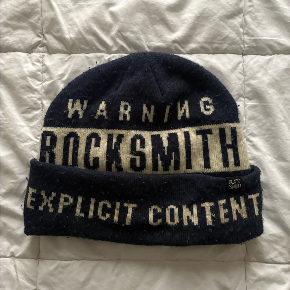 Black and Cream Beanie